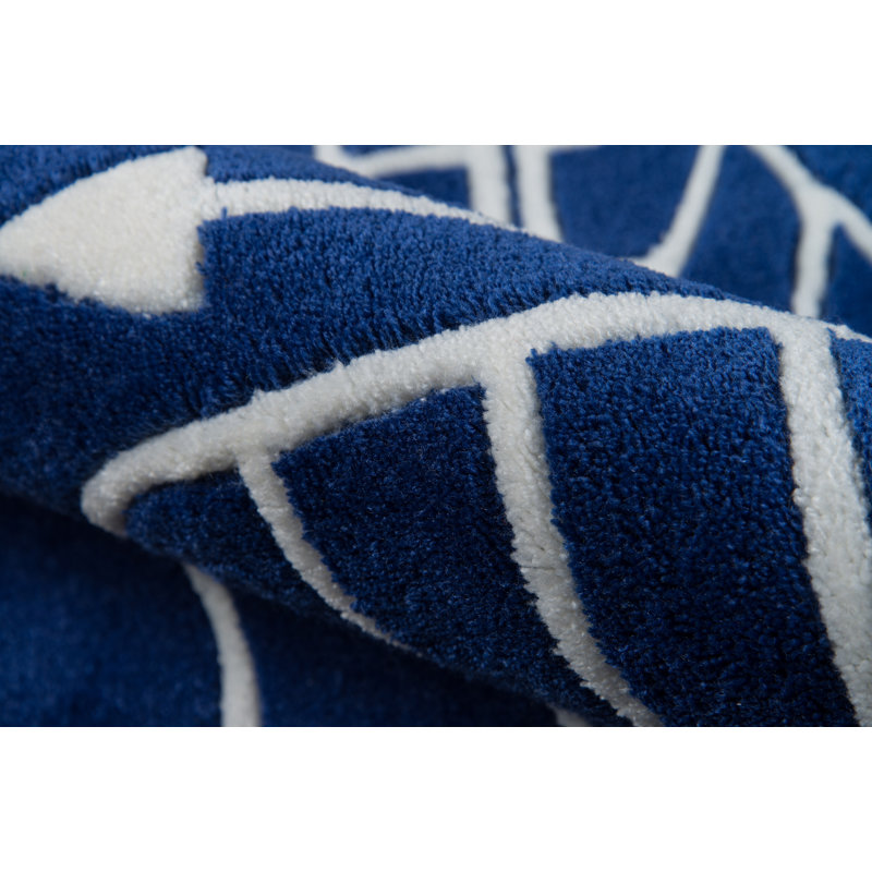 Taron Handmade Polyester Rug, Rectangle 4' x 6'
