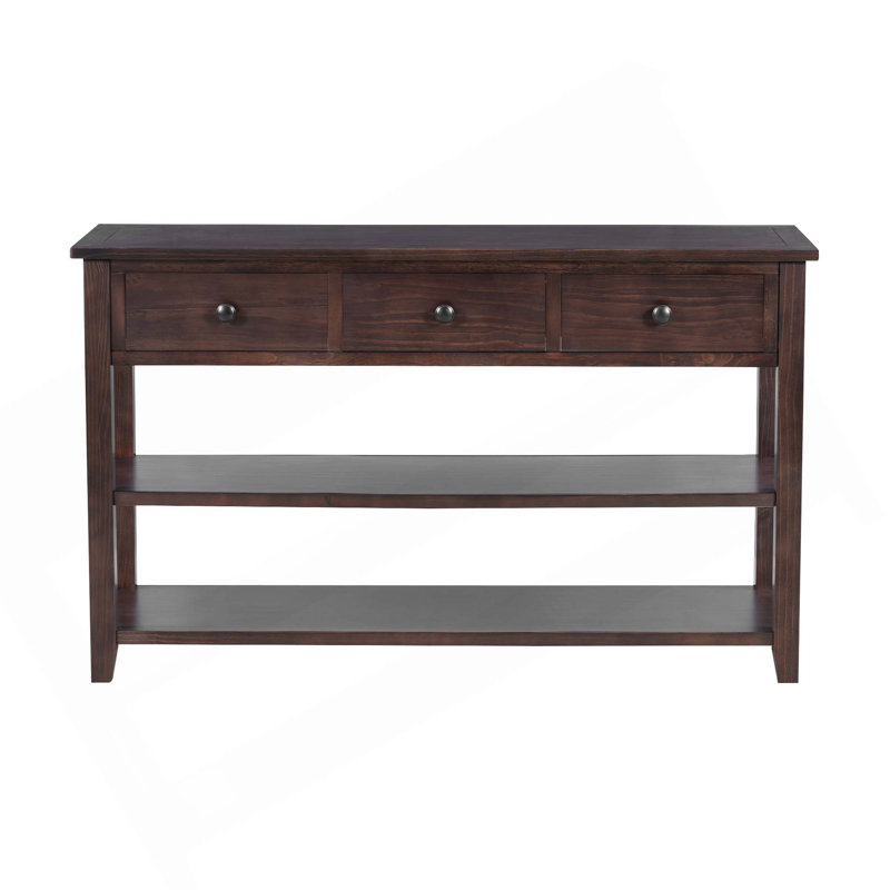 50'' Console Table, Brown, Brown