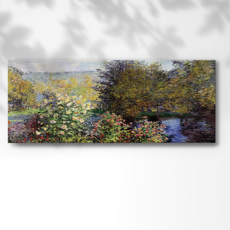 Le coin du jardin à Montgeron, 1876, H 12 po x l 30 po x P 1,5 po