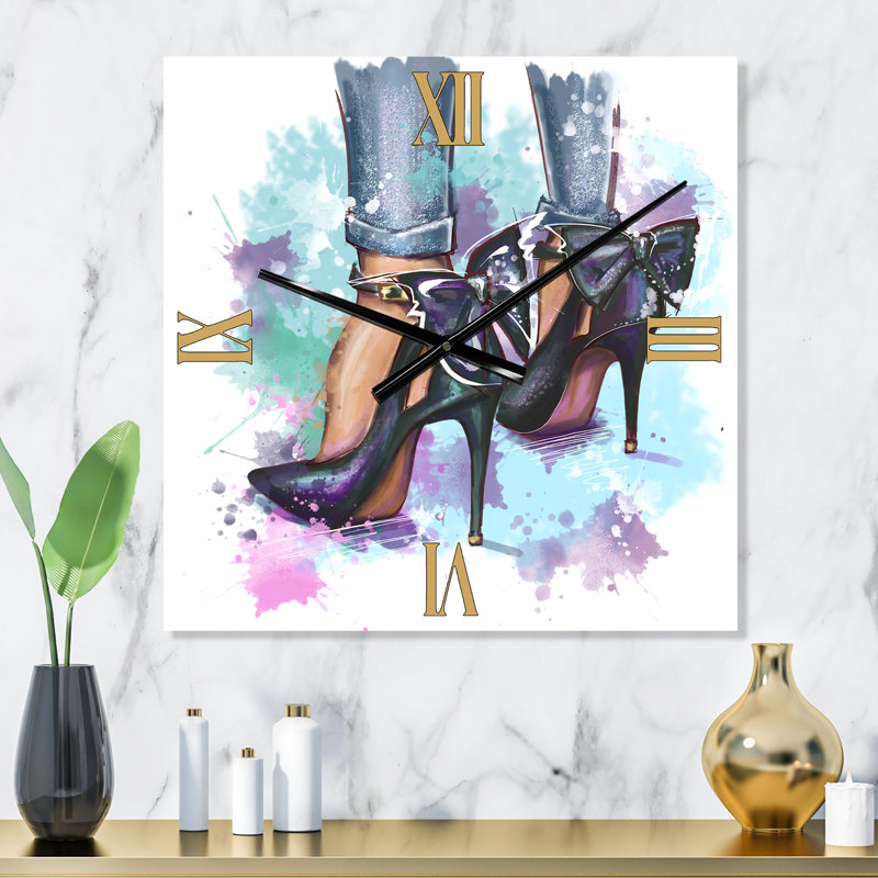 Horloge murale brillante et tendance, Moyen