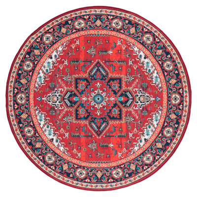 Sonia Oriental Area Rug in Red/Blue