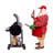  Fabriche Christmas Figurine, Santa with Barbecue Grill, 10.75in (Set of 2)