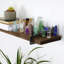 Tablette en bois massif avec rebord