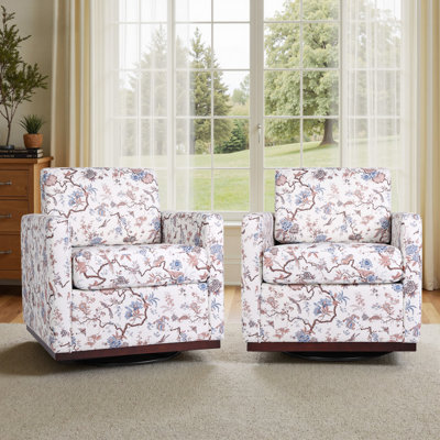 Fauteuil rembourré pivotant