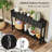  60'' Long Narrow Console Table w/4 Drawers & Open Storage Shelf Anti-Tip Kit Black-577661728