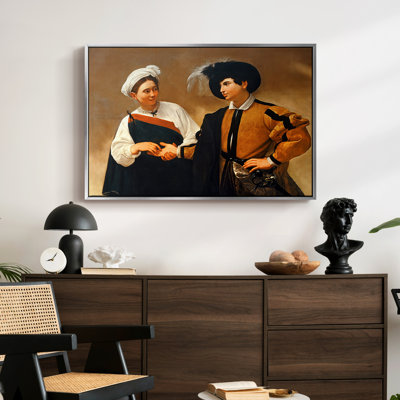 Le diseur de bonne aventure (version Capitoline), v. 1599 - Toile tendue avec châssis Caravaggio