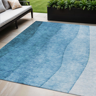 Tapis bleu sarcelle bleu turquoise et turquoise dégradé