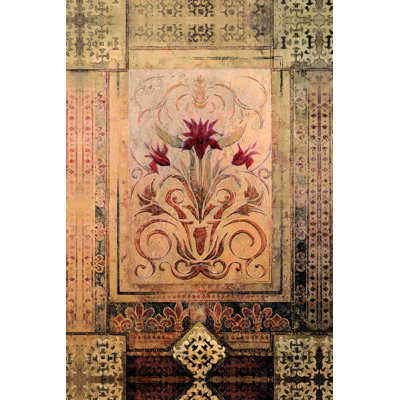 Crimson Blossom - peinture sur toile tendue