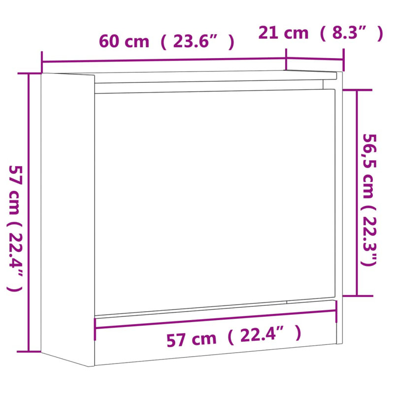 2 Pair Shoe Storage, White