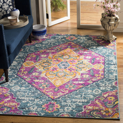 Felty Oriental Orange Area Rug
