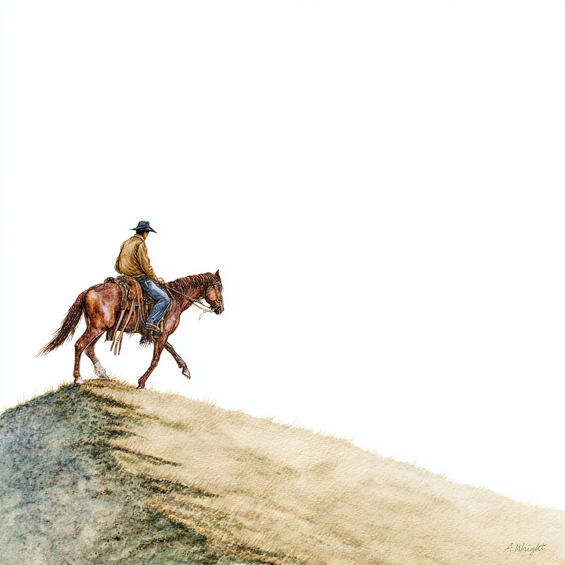 Art mural sur toile Desert Rider, L 30 po x H 30 po x P 1,5 po