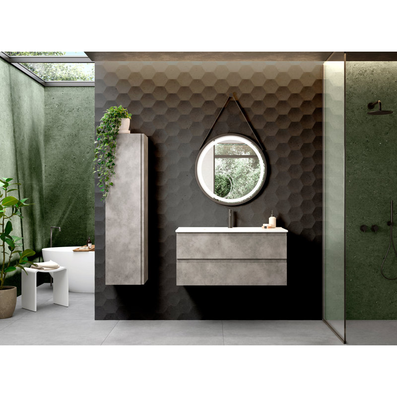 Meuble-lavabo de salle de bain Collection PASADENA par DAX, Chêne