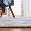 Tapis gris / ivoire en polypropylène / laine touffeté à la main Metro-82084365