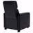 Black Upholstered Push-Back With Recliner Function