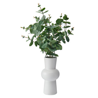 Elements Artificial Eucalyptus In Vase, 22 Inch