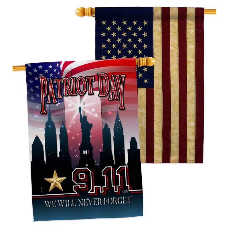 Double Sided 40'' H x 28'' W Polyester House Flag