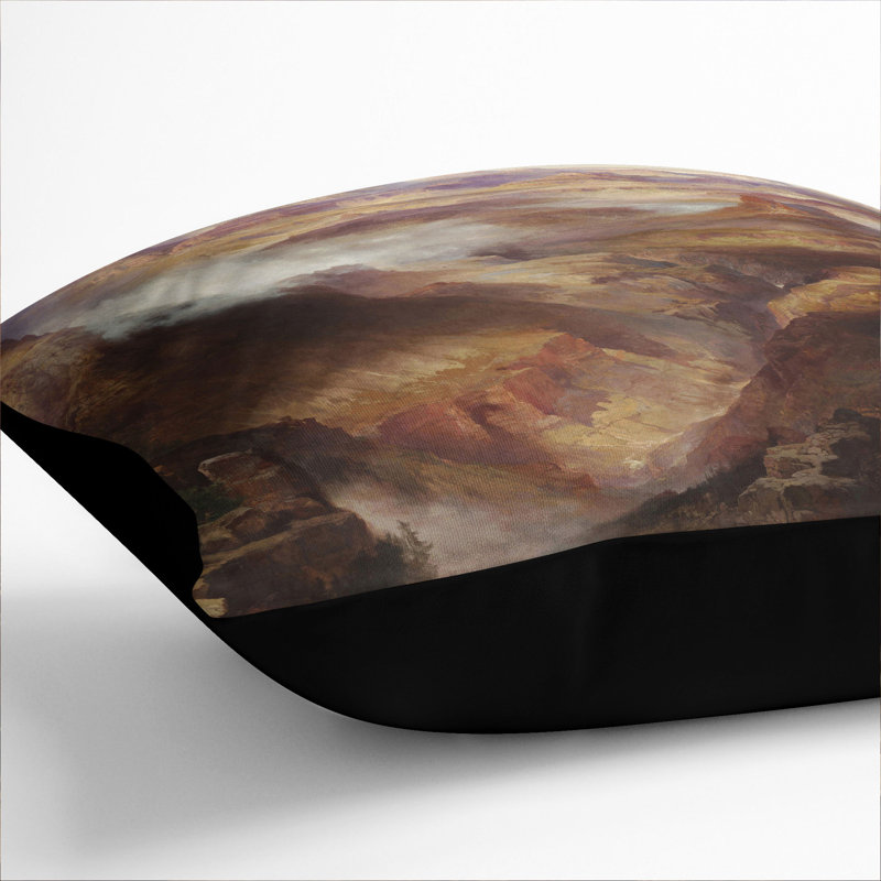 Square Cushion, 40cm H x 40cm W x 15cm D, Black