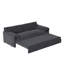 Grand canapé-lit escamotable, canapé-lit convertible 3 en 1 avec rangement latéral, causeuse multifonctionnelle en velours pour le salon, 66 po-131143839
