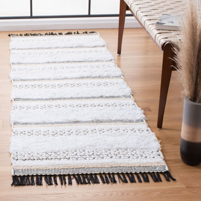 Rusanda Flat Weave Cotton Striped Rug