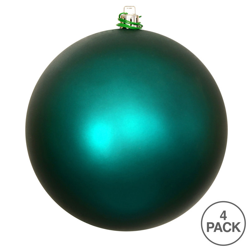 Décoration de boule décorative des Fêtes, H 6 po x l 6 po x P 6 po, Bleu sarcelle foncé