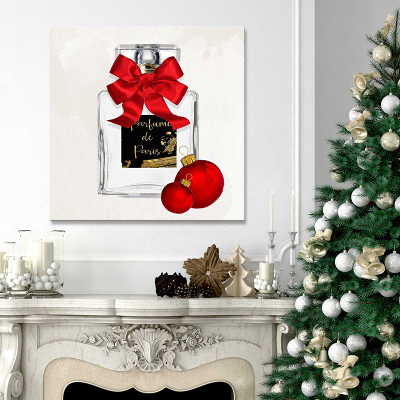 «Holiday Perfume 3 (Square)» par By Jodi - impression, H 28 po x l 28 po x P 1,5 po, Toile tendue