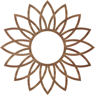 Daisy Wood Fretwork Pierced Ceiling Medallion