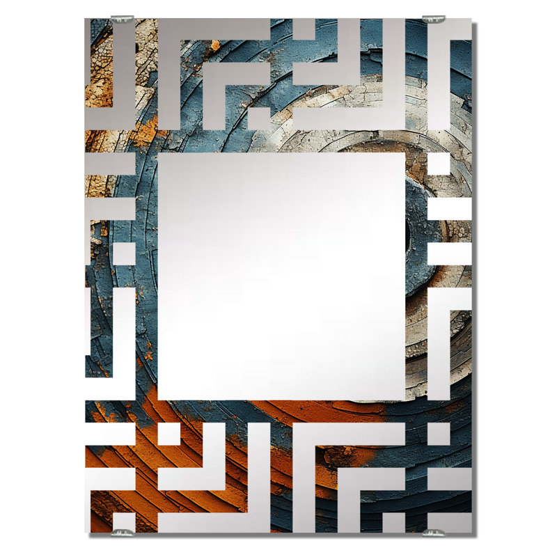 Miroir mural abstrait Graceful Woodland, abstrait moderne - Abstract Graceful Woodland II, 32 po x 24 po