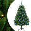 Artificial Christmas Tree with Stand Green PVC and Metal-1255600367