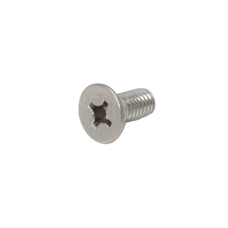 Vis de plaque de charnière FHC PL6X15BN - Phillips HD 6 mm x 15 mm - nickel brossé - paquet de 8, Brushed Nickel