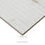 Carreau mural cannelé aspect marbre satiné Striara Marvelle Golden Drift 16'' x 48''-111706580
