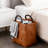 Handwoven Storage Basket - Large Capacity Leather Laundry Hamper, Waterproof Toy Organizer For Living Room, Stylish Clothes Bin For Bedroom