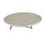 Table basse Allis en chêne gris patiné et finition en métal