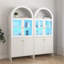 Armoire de rangement arquée avec éclairage DEL-121556371