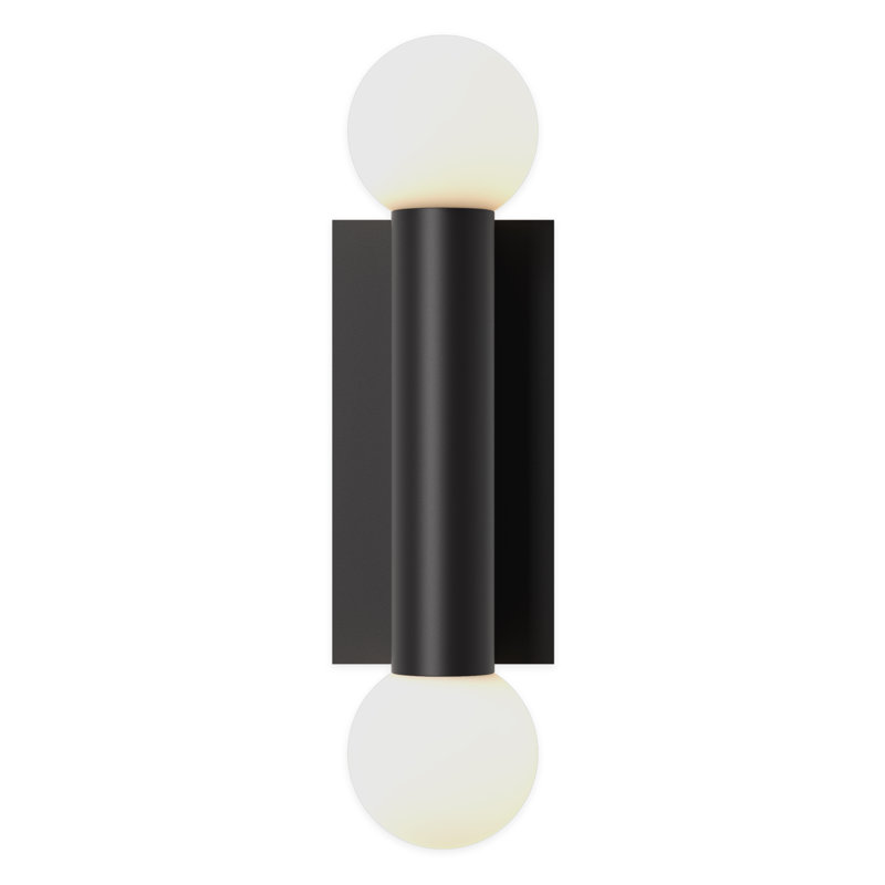 Ortona 2 - Light Flush Mounted Sconce, Matte Black