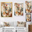 Ruhani vert et beige canalisant les vibrations bohémiennes sur toile-88533889-88533896