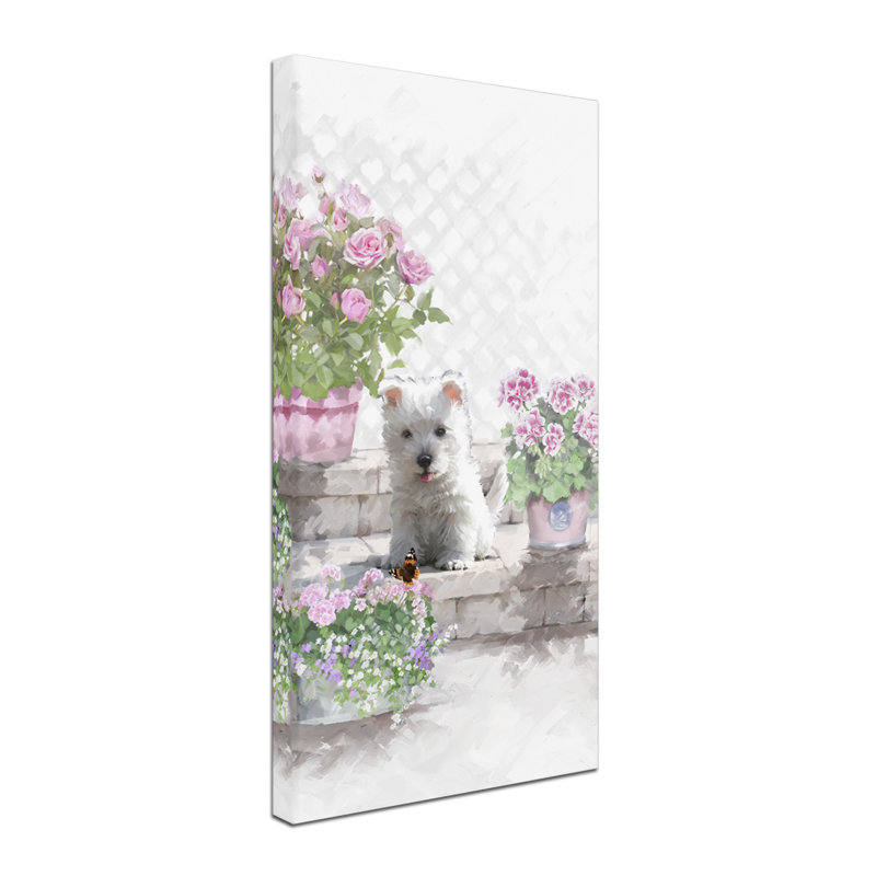 Armand 'Westie II' Print on Canvas, 32" H x 16" W x 2" D