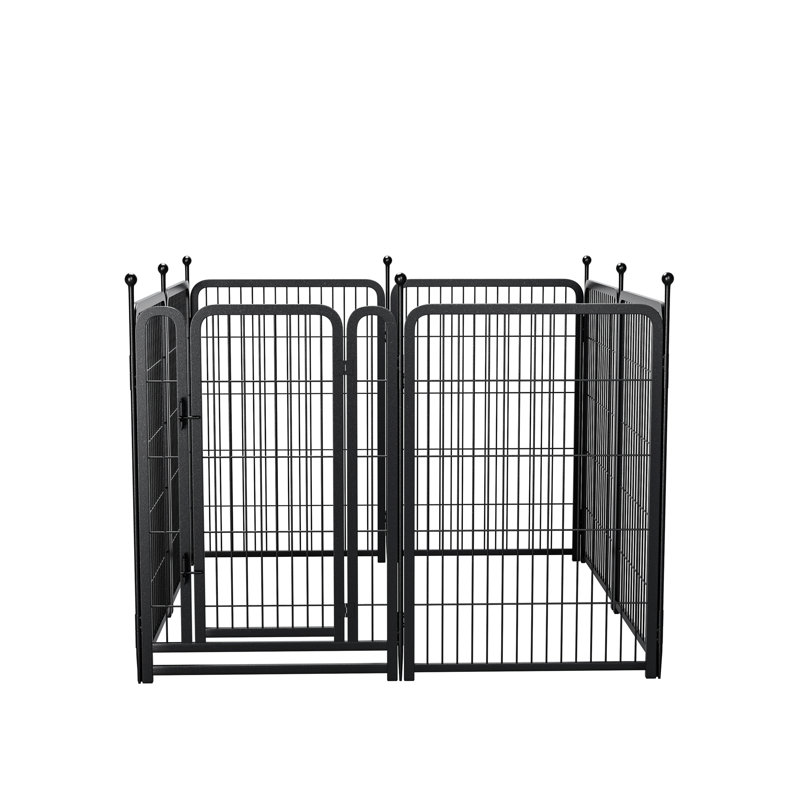 Parc pour chien robuste, clôture pliable à 8 panneaux pour petits chiens, H 40,02 po x l 52,44 po x P 52,46 po