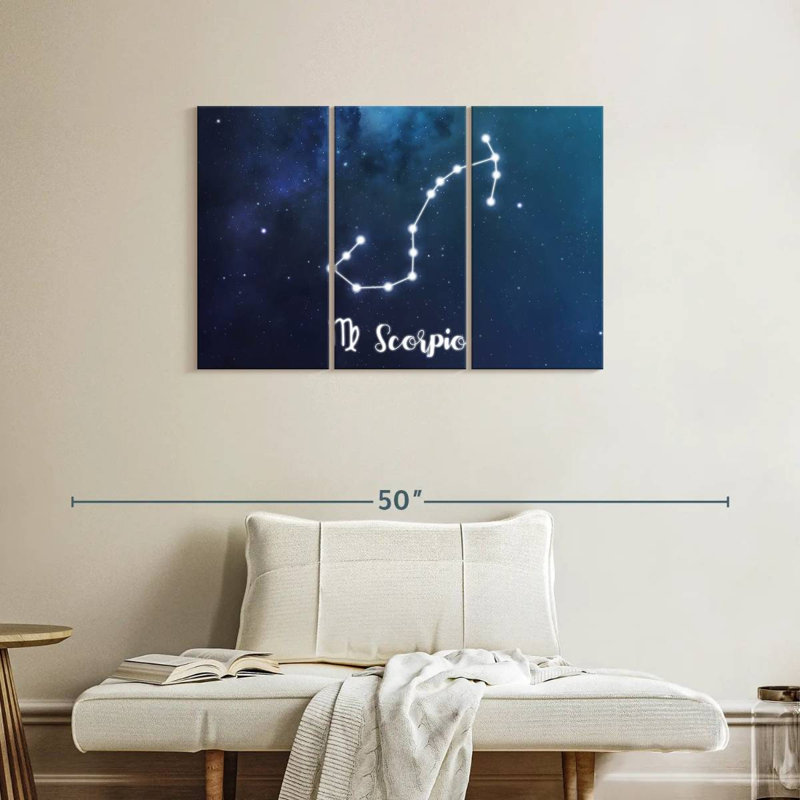 Adella Scorpio Zodiac Constellation, 24" H x 38" W