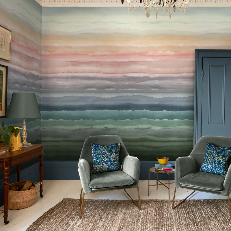 Clarissa Hulse Strata Sapphire Fixed Size Mural, Multi