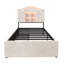 Upholstered Single (3') Velvet 2 Drawers Bed Frame-867610283