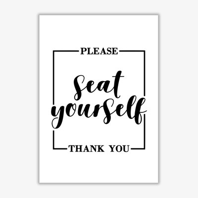 Seat Yourself - Print