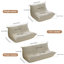 Lazy Floor Sofa Chair - Premium Foam Fireside Lounge, Compressible Bean Bag Style Meditation Chair For Living Room