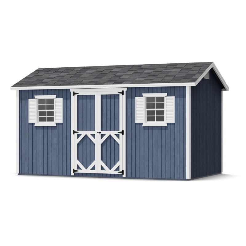 Classic Workshop Outdoor Wood Storage Shed, 8' x 14', No