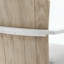 Tabouret de comptoir pivotant en aluminium avec bois de teck et coussin