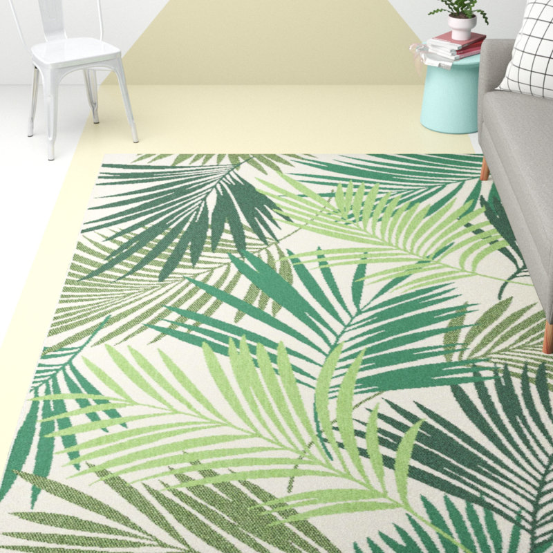 Annex Floral Indoor / Outdoor Area Rug, Rectangle 140 x 200cm