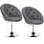 Brion Swivel Adjustable Height Counter Stool with Metal Frame