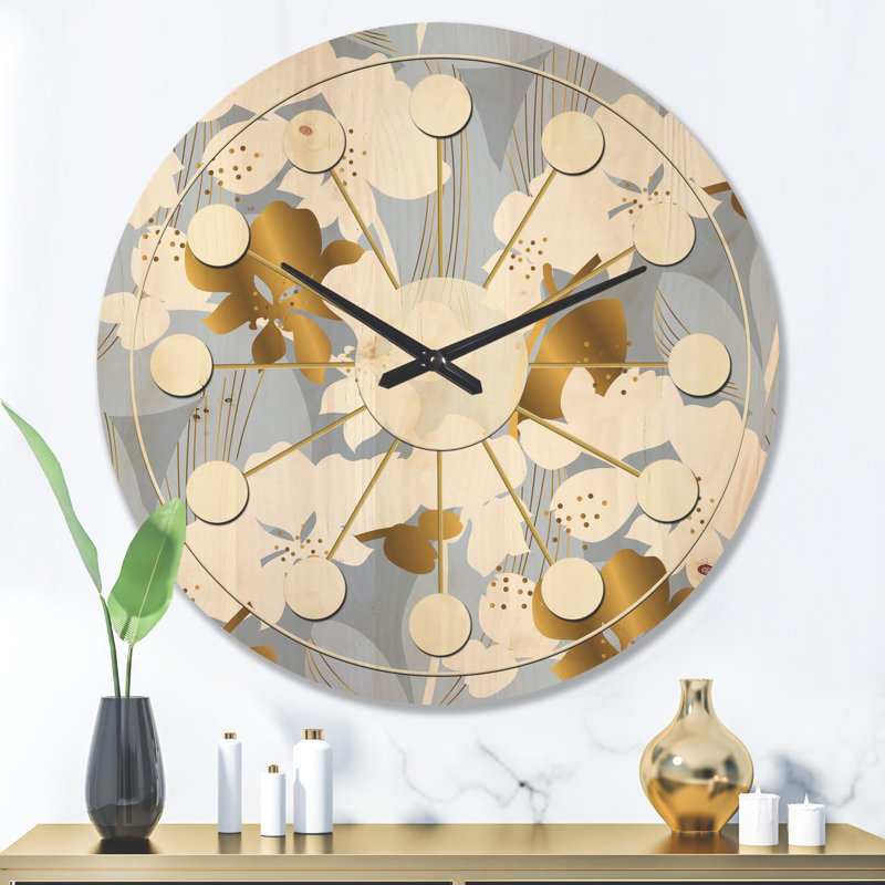 Horloge murale Orchid Blossom, Très grand