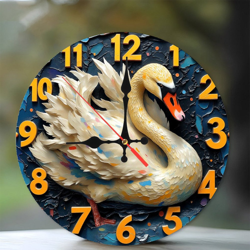 Horloge murale artistique avec des couleurs uniques