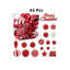 Red Christmas Ball Ornaments 65 Pcs-1186053632