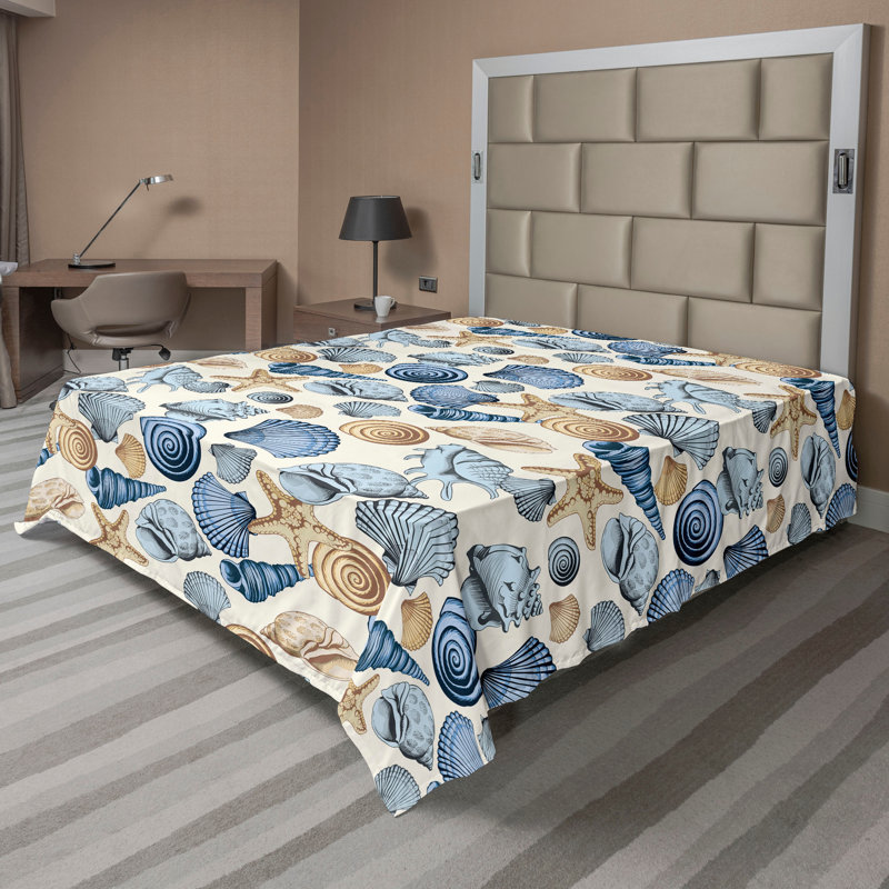 Drap plat Ambesonne Seashells
